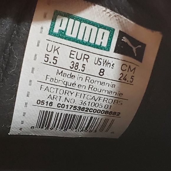 Puma Fenty by Rhianna black creepers womens sneakers size 8 - Picture 5 of 12